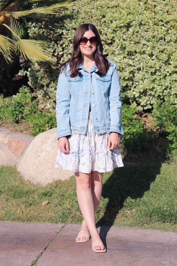 Target white top denim jacket